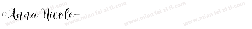 Anna Nicole字体转换